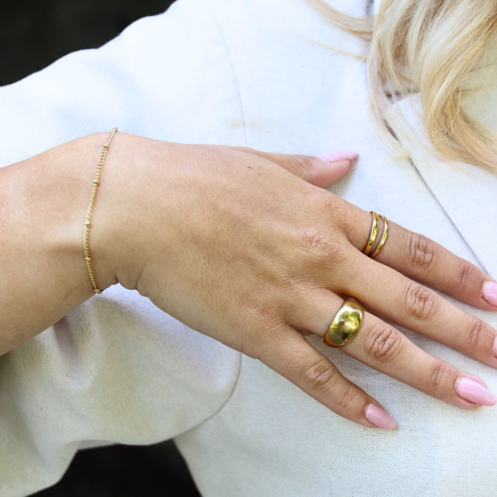 Amelia Charm Ring 14K Guldbelagt - Global Urban Jewelry