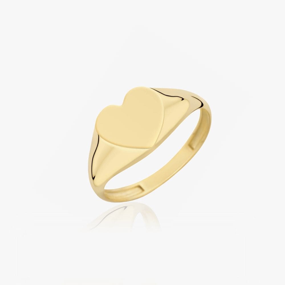 chunky hjerte ring i guld