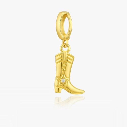 Cowboy Støvle Charm Vedhæng 18k Guldbelagt