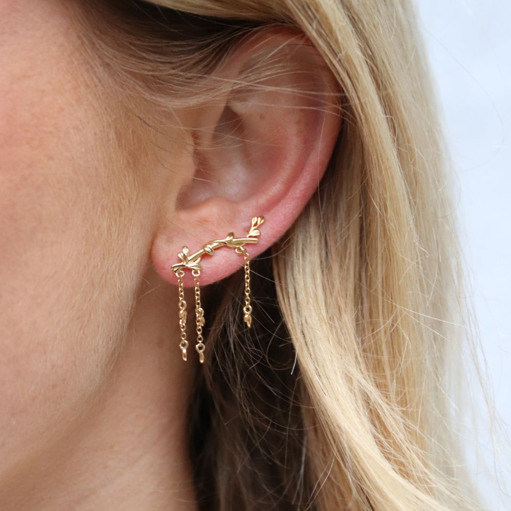 Denise Kæde Øreringe 18k Guldbelagt - Global Urban Jewelry