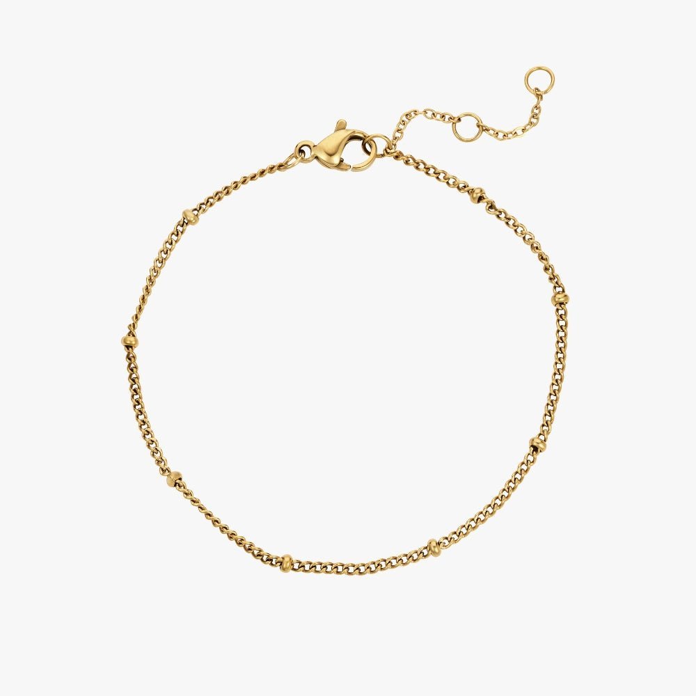 Gavesæt - Luna Bead Halskæde & Armbånd 14K Guldbelagt - Global Urban Jewelry