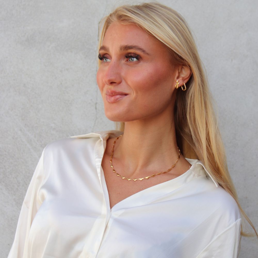Hjerte Halskæde 18K Guldbelagt - Global Urban Jewelry