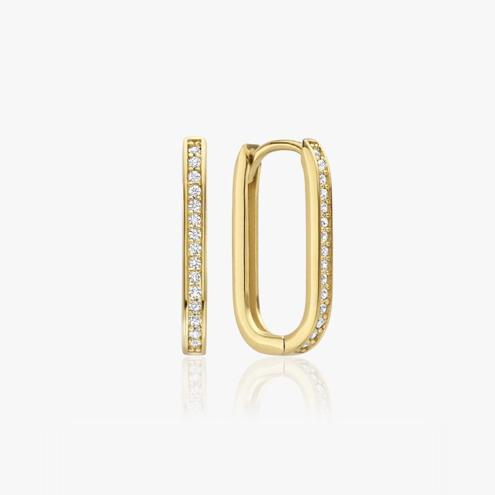 Krystal Amalie Øreringe 18K Guldbelagt - Global Urban Jewelry