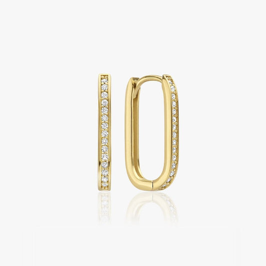 Krystal Amalie Øreringe 18K Guldbelagt - Global Urban Jewelry