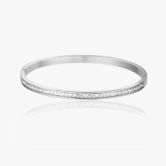 Krystal Bangle Armbånd Sølvbelagt - Global Urban Jewelry