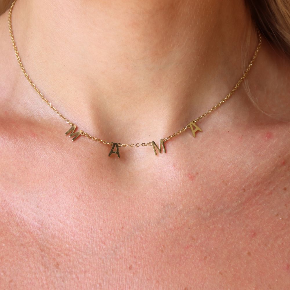 MAMA halskæde 14K Guldbelagt - Global Urban Jewelry