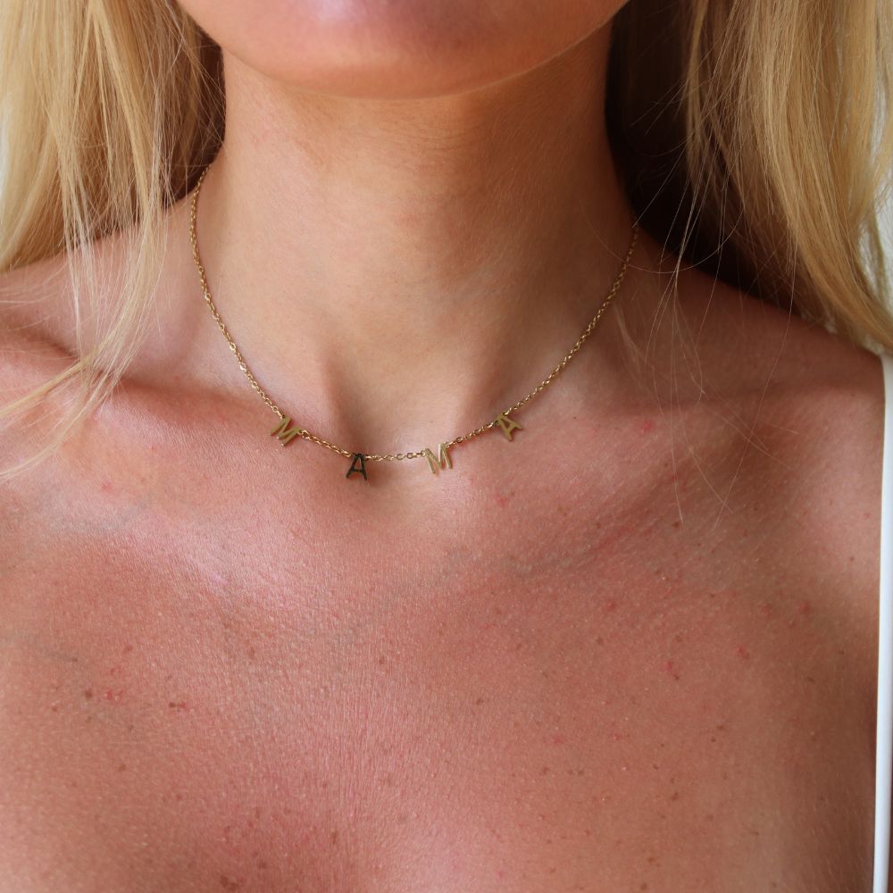 MAMA halskæde 14K Guldbelagt - Global Urban Jewelry