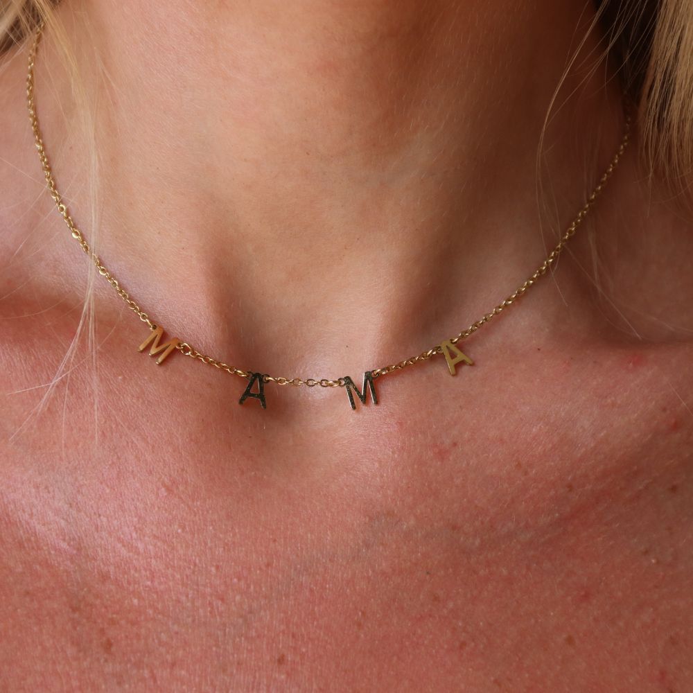 MAMA halskæde 14K Guldbelagt - Global Urban Jewelry