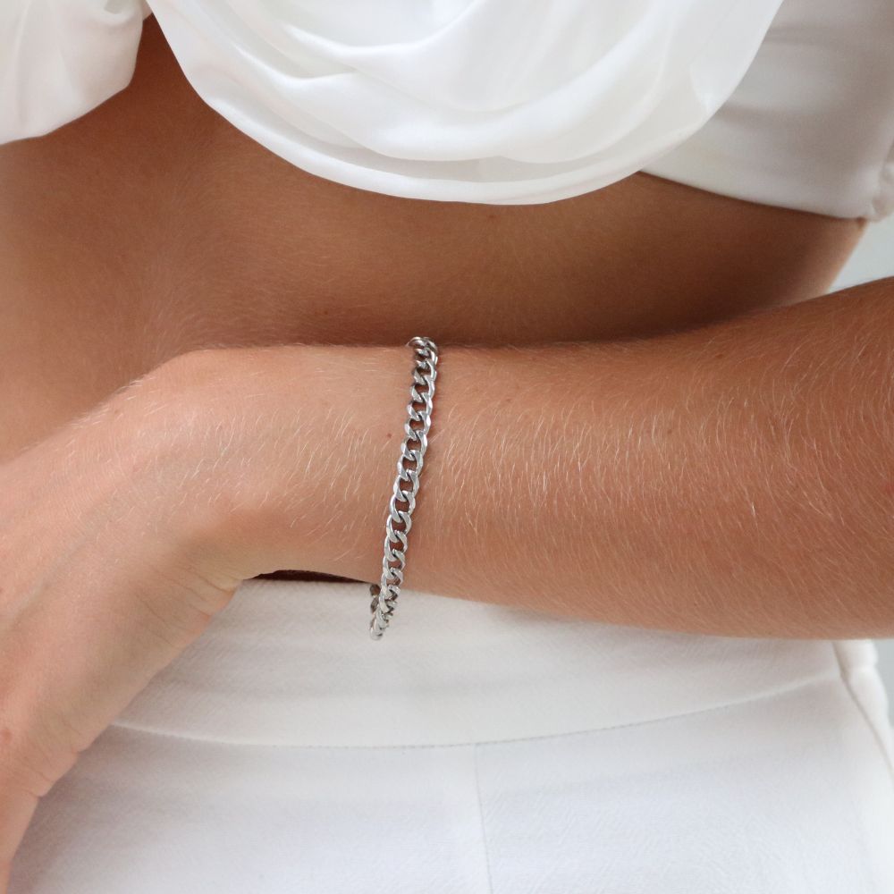 Panser Armbåndskæde Sølv 6mm - Global Urban Jewelry