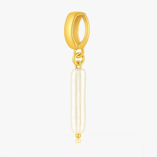 lang perle charm vedhæng til armbånd eller halskæde
