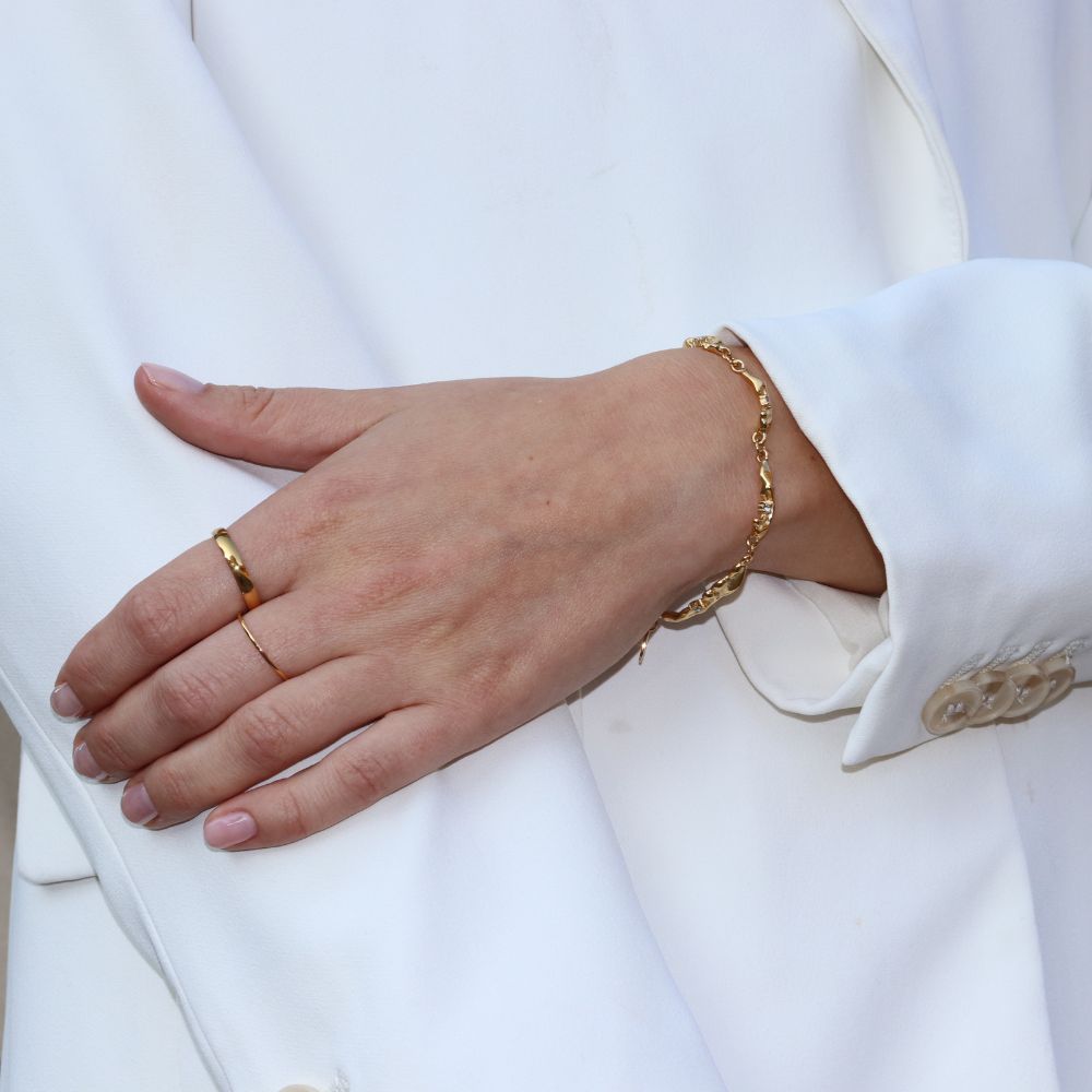 Stabelbare Ringe 14K Guldbelagt - Global Urban Jewelry