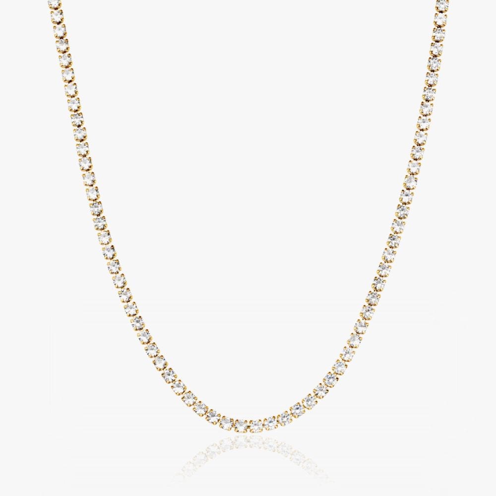 Tennis Halskæde 18K Guldbelagt - Global Urban Jewelry