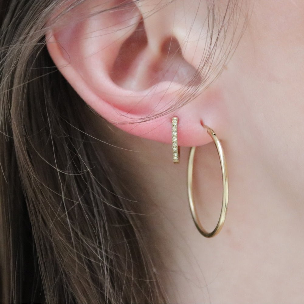 30mm Hoops Øreringe 14K Guldbelagt - Global Urban Jewelry