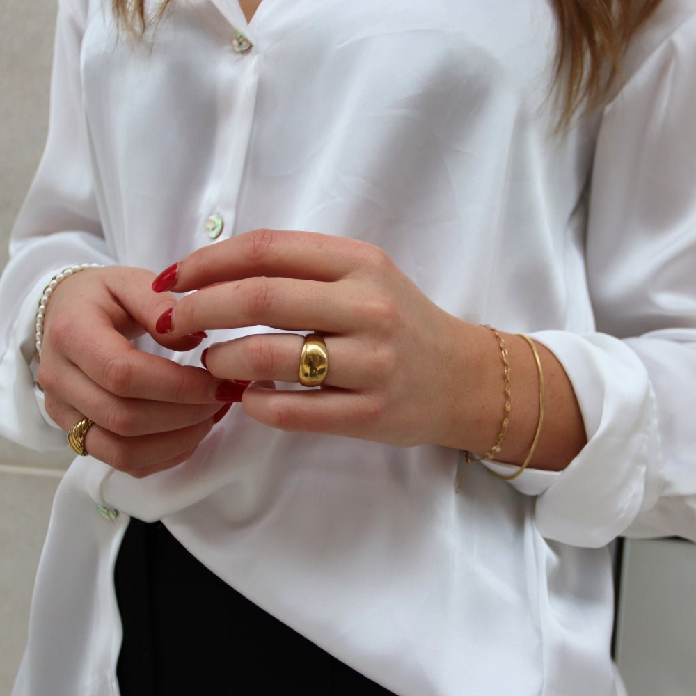 Amelia Charm Ring 14K Guldbelagt - Global Urban Jewelry