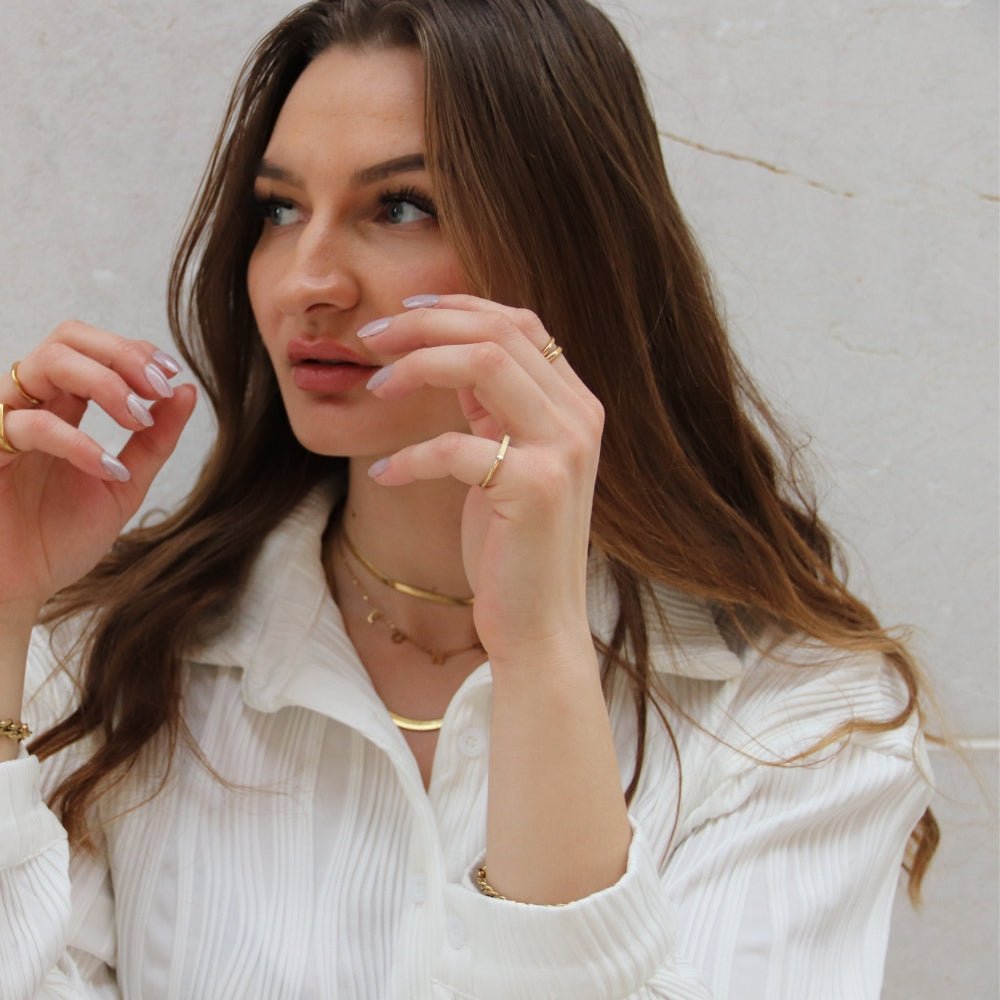 Delikate Dana Ring 14K Guldbelagt - Global Urban Jewelry