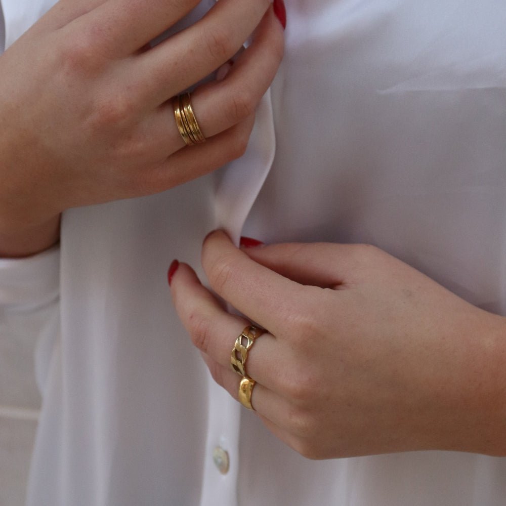 Ella Elegance Ring 14K Guldbelagt - Global Urban Jewelry