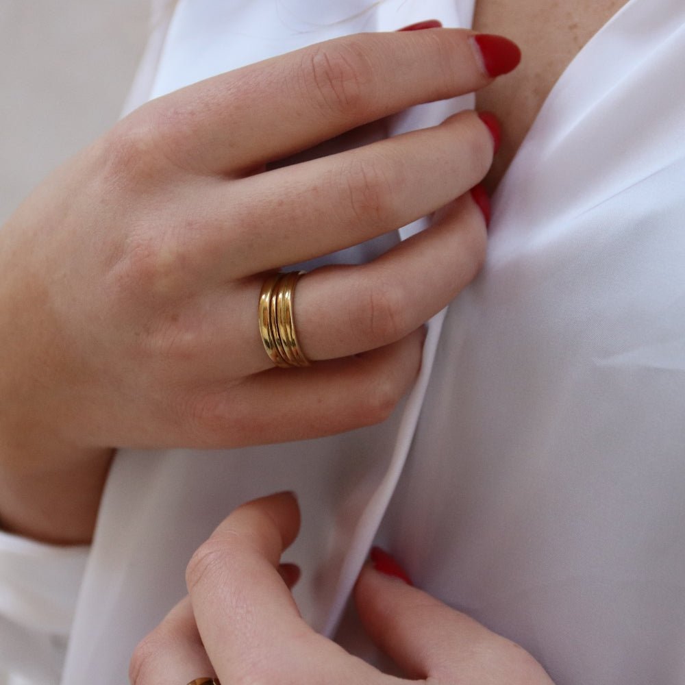 Ella Elegance Ring 14K Guldbelagt - Global Urban Jewelry