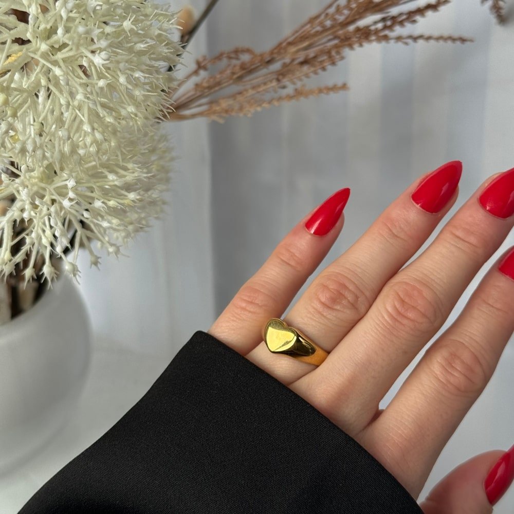 Hjerte Ring 14K Guldbelagt - Global Urban Jewelry