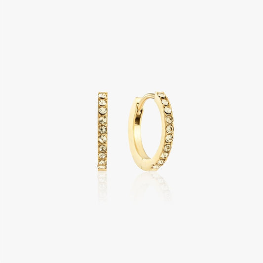 Krystal Hoops 14K Guldbelagt - Global Urban Jewelry