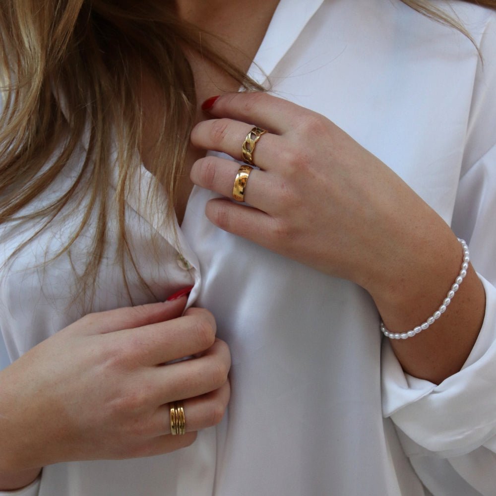 Marinens Ring 14K Guldbelagt - Global Urban Jewelry