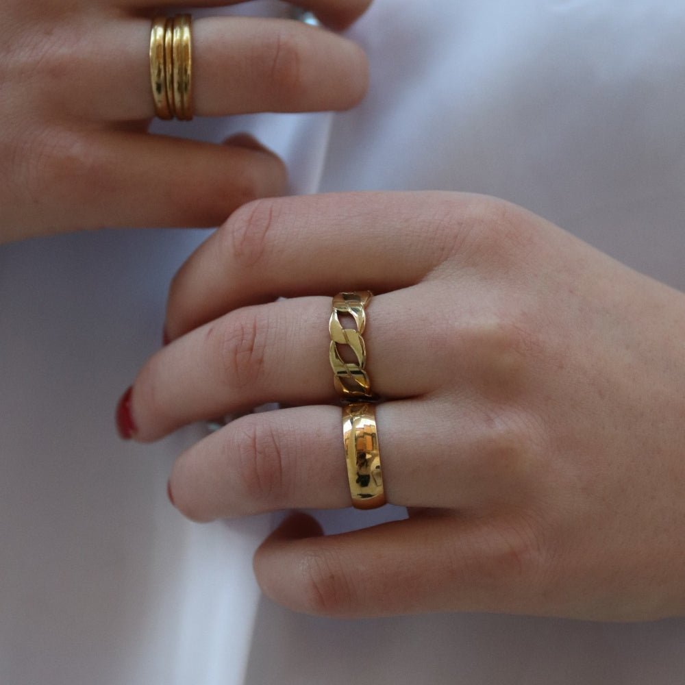 Marinens Ring 14K Guldbelagt - Global Urban Jewelry