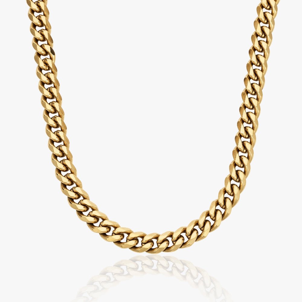 Panser Halskæde 14K Guldbelagt 8 mm - Global Urban Jewelry