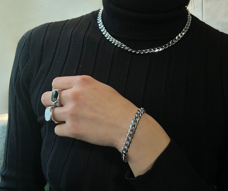 Panser Halskæde Sølv 8mm - Global Urban Jewelry