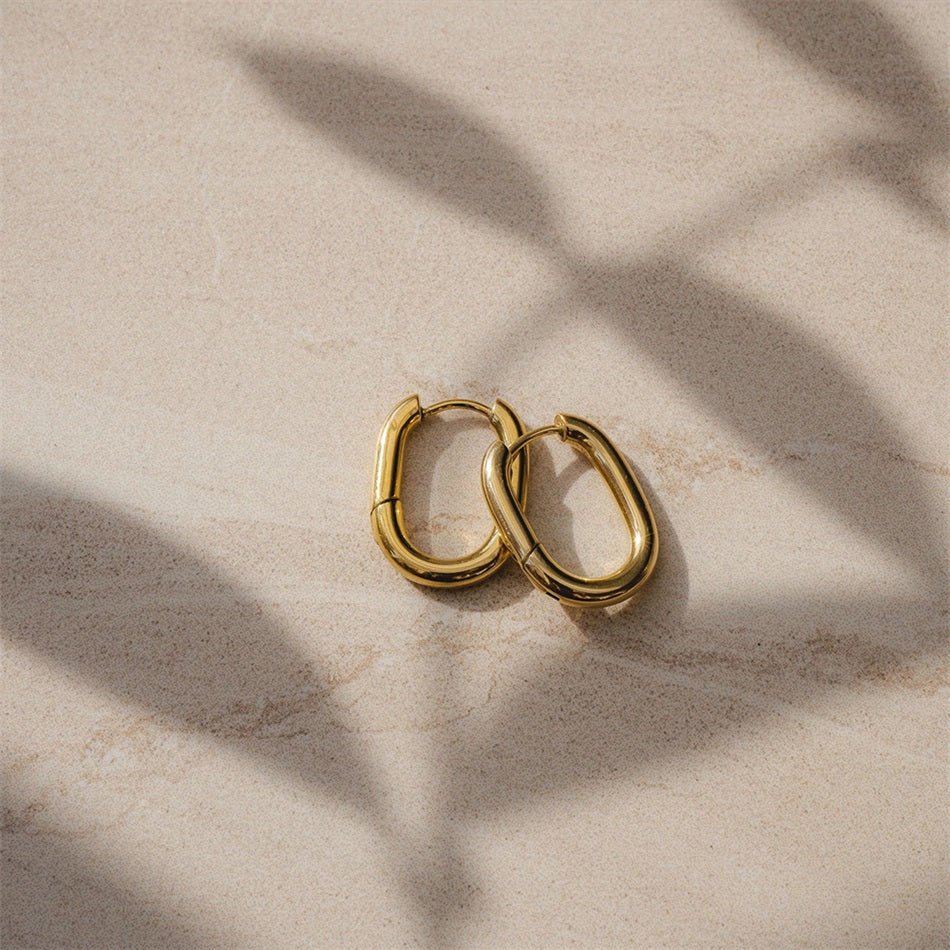 Penelope Stift Øreringe 14K Guldbelagt - Global Urban Jewelry