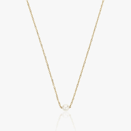 Perlehalskæde Med Choker 14K Guldbelagt - Global Urban Jewelry