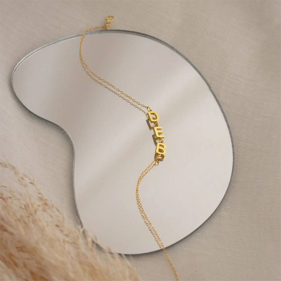 Personligt Navnearmbånd 14K Guldbelagt - Global Urban Jewelry