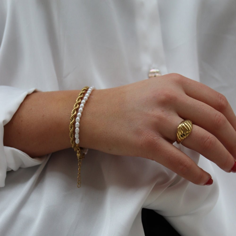 Rope Chain Armbånd 14K Guldbelagt - Global Urban Jewelry