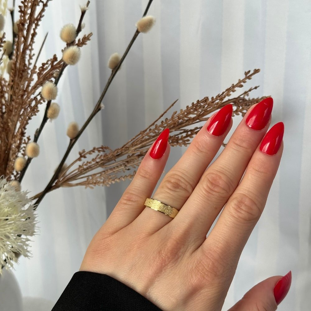 Tekstur Ring 14K Guldbelagt - Global Urban Jewelry
