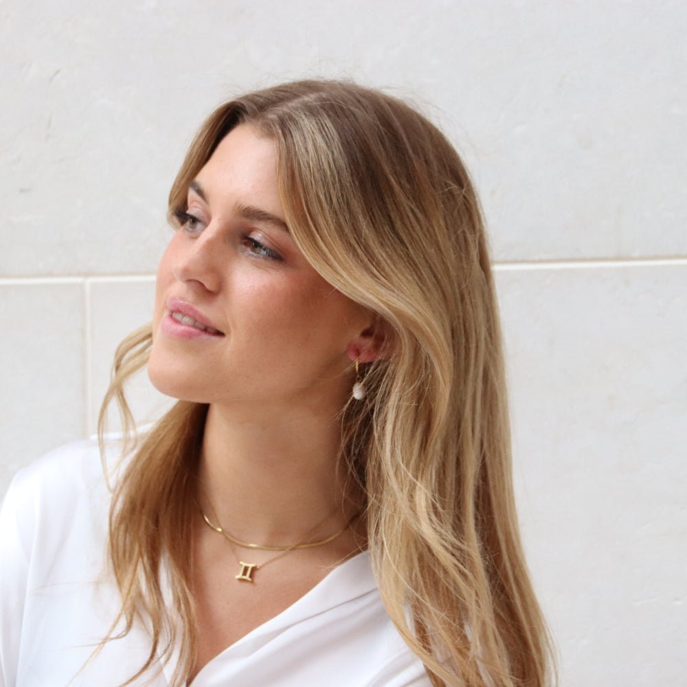 Victoria Ferskvandsperle Øreringe 14K Guldbelagt - Global Urban Jewelry