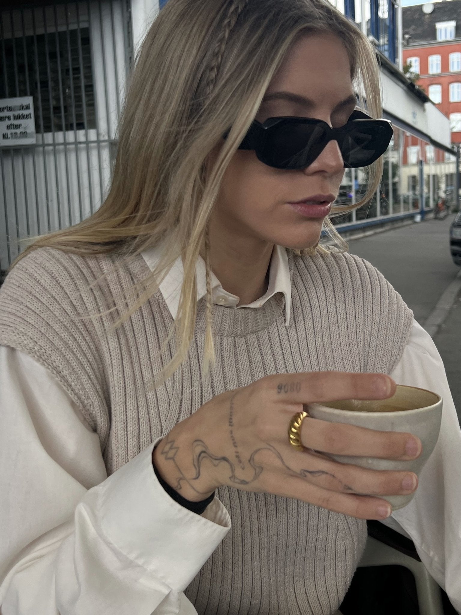 Vintage Croissant Ring 14K Guldbelagt - Global Urban Jewelry