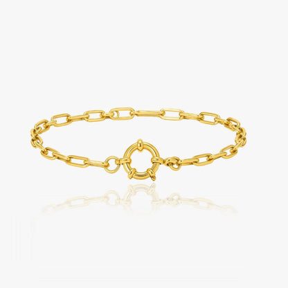 charms armbånd med ring til vedhæng i guld
