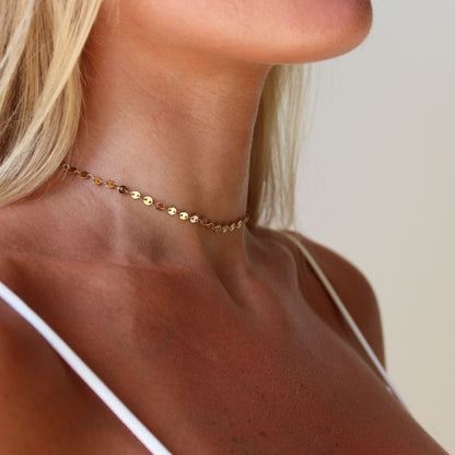 Choker Sunkissed Halskæde 14K Guldbelagt - Global Urban Jewelry