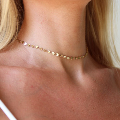 Choker Sunkissed Halskæde 14K Guldbelagt - Global Urban Jewelry