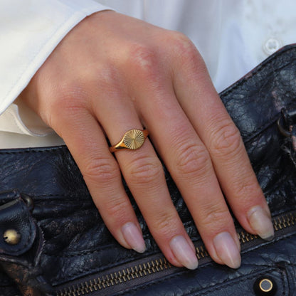 Dome Ring 14K Guldbelagt - Global Urban Jewelry