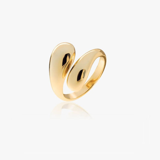 Dråbe Ring 14K Guldbelagt - Global Urban Jewelry