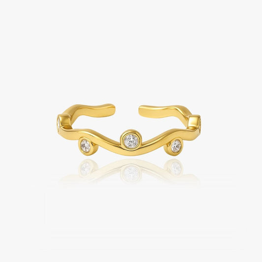 guld ring med sten