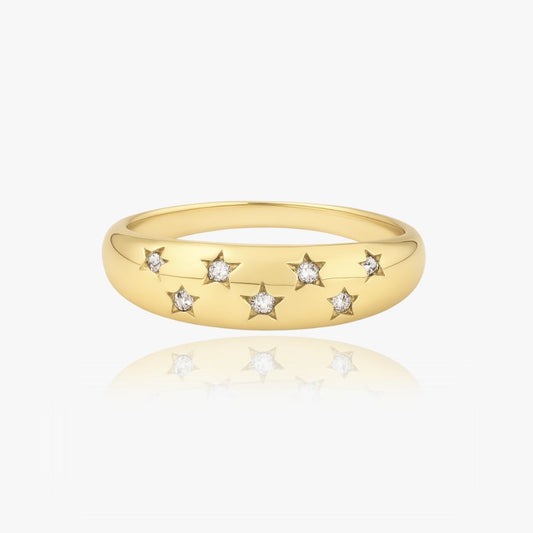 Star krystal ring