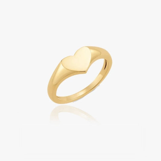 Hjerte Ring 14K Guldbelagt - Global Urban Jewelry