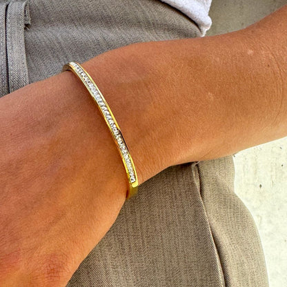 Krystal Bangle Armbånd 18K Guldbelagt - Global Urban Jewelry