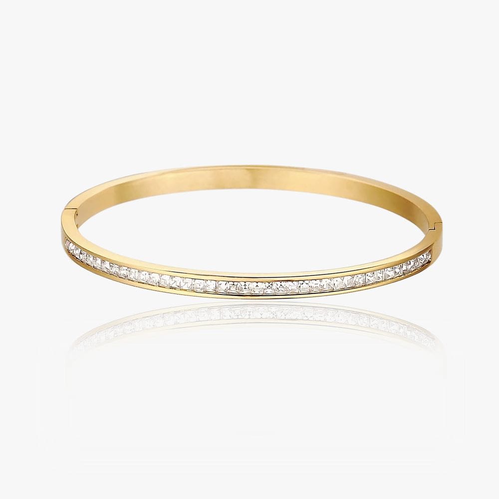 Krystal Bangle Armbånd 18K Guldbelagt - Global Urban Jewelry