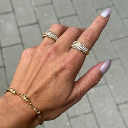 Krystal Ring 18K Guldbelagt - Global Urban Jewelry