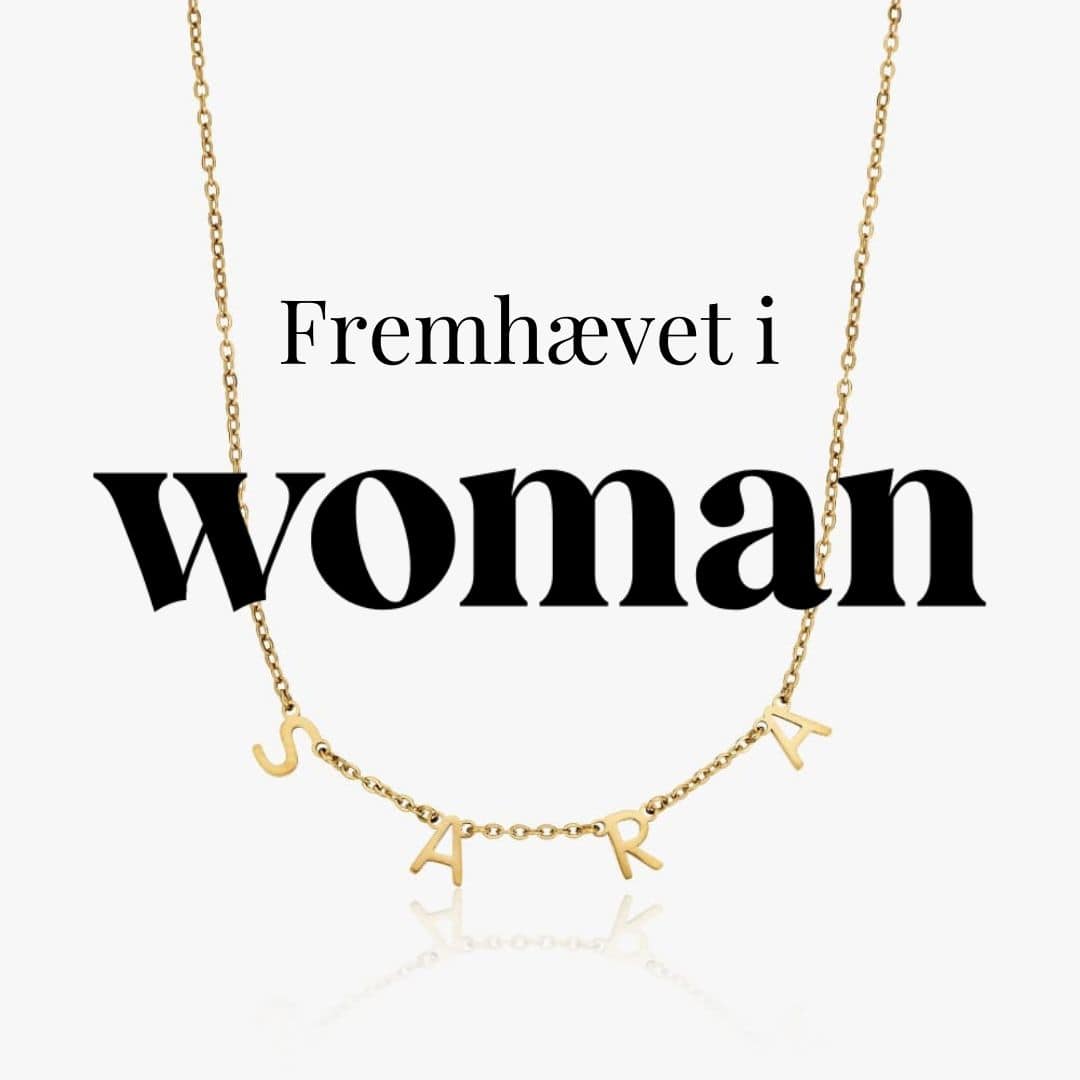 navnehalskæde fremhævet i woman