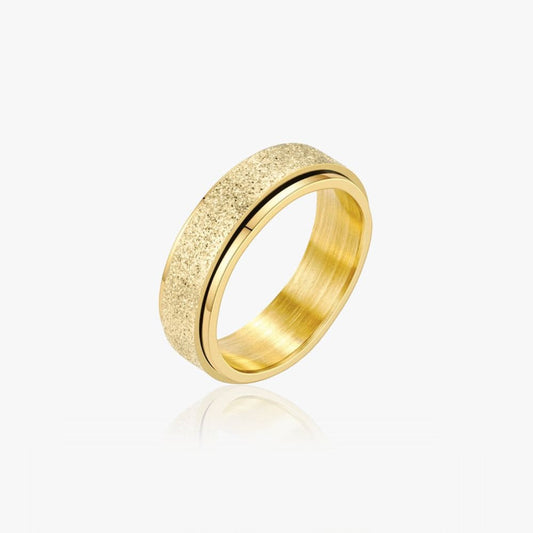 Tekstur Ring 14K Guldbelagt - Global Urban Jewelry