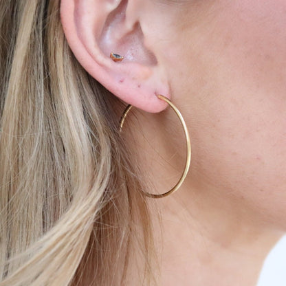 40mm Hoops 14K Guldbelagt - Global Urban Jewelry