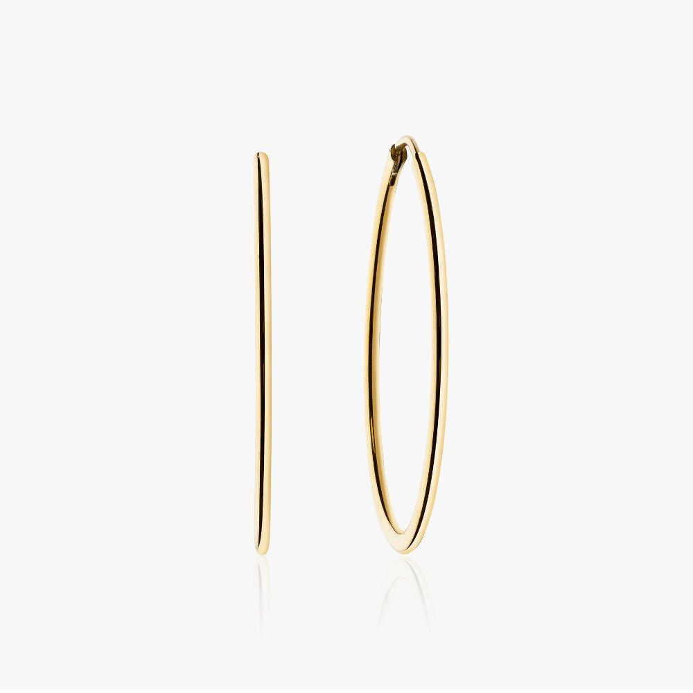 40mm Hoops 14K Guldbelagt - Global Urban Jewelry