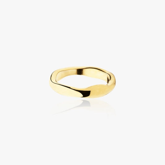 Bølgede Wave Ringe 14K Guldbelagt - Global Urban Jewelry